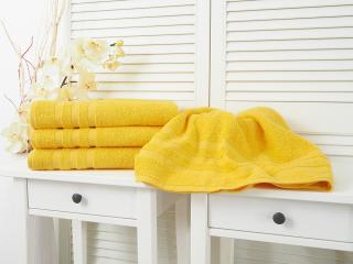 Bavlnený froté uterák Standard - Yellow Rozměr: 30 x 50