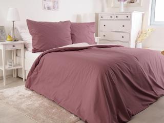 Obojstranné bavlnené obliečky - Color staroružovo ružové Rozměr: 140 x 200 + 70 x 90