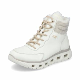 Členková obuv Rieker M6010-80 biela