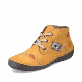 Členkové topánky Rieker 52543-69 žltá