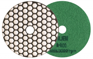 „800“/ 100 mm diamantový leštiaci kotúč na sucho  (RUBI pružný diamantový leštiaci kotúč na leštenie prírodného kameňa a betónu)