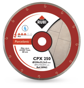 CPX 200 mm diamantový kotúč na gres - rýchly rez na mokro (RUBI CPX 200 PRO)