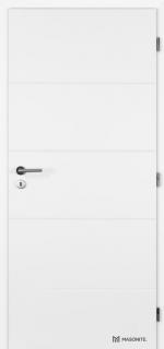 Interiérové ​​dvere biele Quatro Linea ( farba biela, výplň voština, zámok BB)