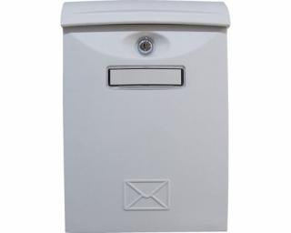 Poštovní schránka bílá (Nástěnná poštovní schránka Materiál: Plast)