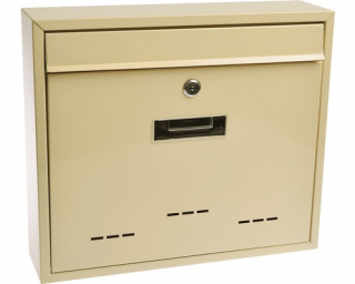 Poštovní schránka Radim, krémová (Schránka vhodná pro sestavy do bytových prostor.Poštovní schránka je vhodná i pro venkovní použití .)