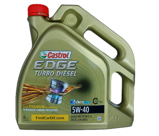 Castrol EDGE TURBO DIESEL 5W-40 4L