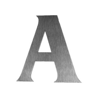 Nerezové domové popisné číslo - FRANCE variant: veľké písmeno A