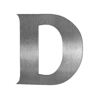 Nerezové domové popisné číslo - FRANCE variant: veľké písmeno D