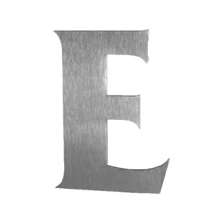 Nerezové domové popisné číslo - FRANCE variant: veľké písmeno E