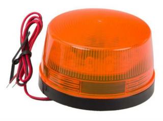 Oranžové výstražné LED svetlo / maják 24V