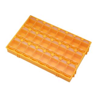 Organizér - úložný box pre SMD/SMT súčiastky 156x105x18 mm [24 ks] Farba: Oranžová