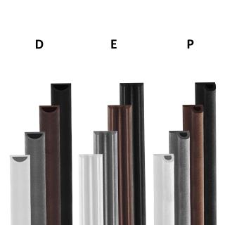 Samolepiace tesnenie do okien a dverí typ E,P,D 2x3m Farba: Čierna, Model: D