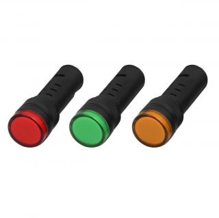 Signálna kontrolka 12 V a 24 V Ø 18 mm s blikajúcou LED Farba: Červená, Napätie: 12 V