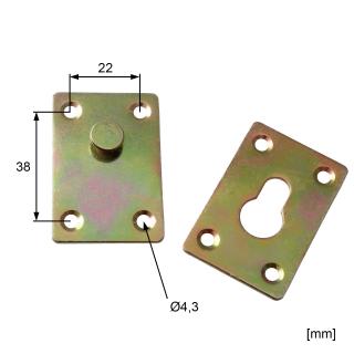 Spojka sedacej súpravy Rozmer: 35 x 52 mm