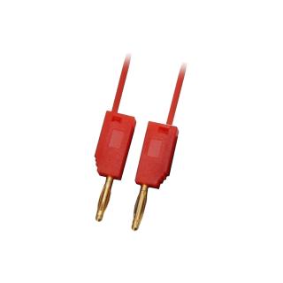 Testovací/laboratórny kábel Ø2 mm Farba: Červená, Rozmer: 25 cm