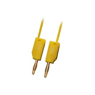 Testovací/laboratórny kábel Ø2 mm Farba: Žltá, Rozmer: 50 cm