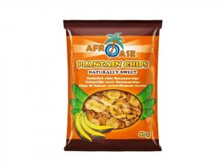 AFROASE Plantain Chips Naturally Sweet 80g