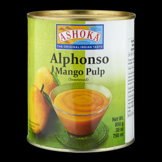 Ashoka Mangové Pyré Alphonso 850g