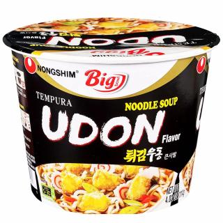 Nongshim Tempura Udon Veľká miska instantných rezancov 111g Expirácia 6/12/2024