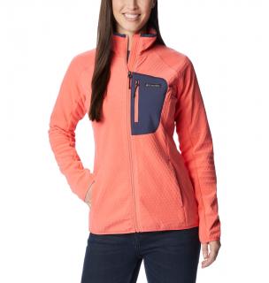 Columbia Dámska mikina W Outdoor Tracks™ Full Zip marhuľová Veľkosť: L, Farba: Blush Pink, Pea