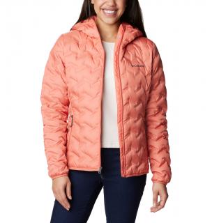 Columbia Dámska páperová bunda Delta Ridge™ Down Hooded lososvá Veľkosť: XL, Farba: Faded Peach