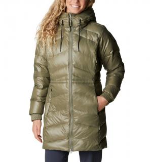 Columbia Dámska páperová bunda Icy Heights™ II Down Mid Jacket zelená Veľkosť: M, Farba: Stone Green Gun