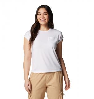 Columbia Dámske tričko Boundless Trek™ Short Sleeve Tee biele Veľkosť: L, Farba: White