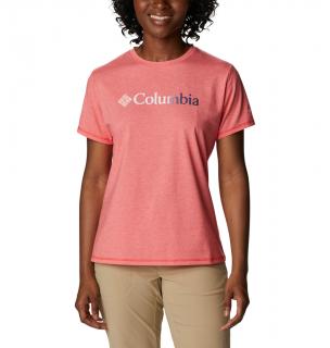 Columbia Dámske tričko Sun Trek™ SS Graphic Tee Veľkosť: M, Farba: Red Hibiscus