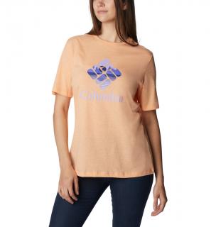 Columbia Dámske tričko voľný strih Bluebird Day™ Relaxed Crew Neck Veľkosť: L, Farba: Peach Heather