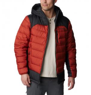 Columbia Pánska bunda páperová Autumn Park™ Down Hooded Jacket červená Veľkosť: XL, Farba: Warp Red, Shark
