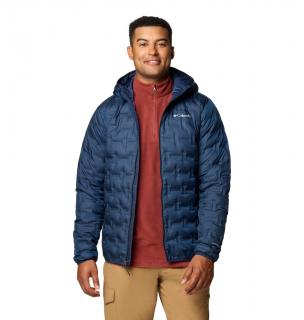 Columbia Pánska bunda páperová Delta Ridge™ II Down Hooded Jacket Veľkosť: L, Farba: Collegiate Navy