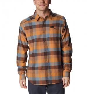 Columbia pánska flanelová košela Cornell Woods™ Flannel Long Sleeve Shirt hnedá Veľkosť: L, Farba: Delta Buffalo C