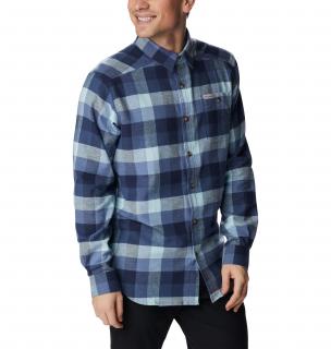 Columbia Pánska košeľa Cornell Woods™ Flannel Long Sleeve Shirt modrá Veľkosť: L, Farba: Dark Mountain B