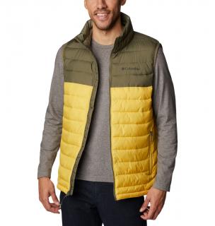 Columbia Pánska vesta Powder Lite™ Vest Veľkosť: M, Farba: Golden Nugget