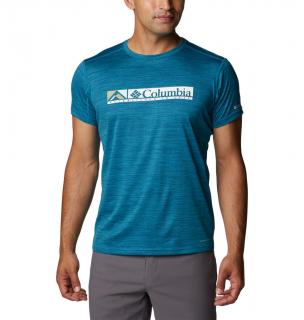 Columbia Pánske tričko Alpine Chill™ Zero Graphic Veľkosť: L, Farba: Deep Marine Hea