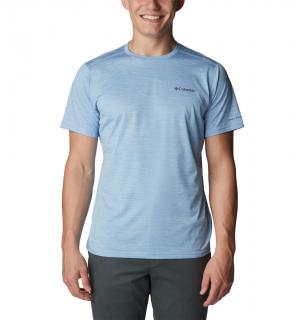 Columbia Pánske tričko funkčné Alpine Chill™ Zero Short Sleeve Crew bledo modré Veľkosť: L, Farba: Jet Stream Heather