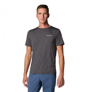 Columbia Pánske tričko Kwick Hike™ Back Graphic SS Tee čierne Veľkosť: L, Farba: Black Heather