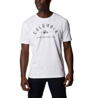 Columbia Pánske tričko Urban Trail™ Graphic Short Sleeve Veľkosť: L, Farba: White, CSC Dome