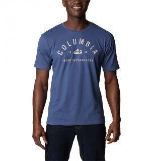 Columbia Pánske tričko Urban Trail™ Graphic Short Sleeve Veľkosť: XL, Farba: Dark Mountain,