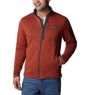 Columbia pánsky sveter Sweater Weather™ Full Zip červený Veľkosť: L, Farba: Warp Red Heathe