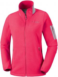 Columbia TITANIUM Dámska bunda Polartec® 200g fleece Titan Pass 2.0 Veľkosť: L, Farba: Red Camellia