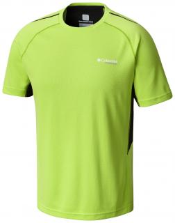 Columbia TITANIUM  Pánske tričko Titan Trail™ Short Sleeve Shirt Veľkosť: XL, Farba: Fission, Black