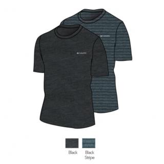 Columbia Tričko spodné - Performance stretch čierne Veľkosť: L, Farba: Čierna + Čierna pásik
