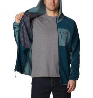 Pánska mikina HELIX M Outdoor Tracks™ Hooded Full Zip tmavo tyrkysová Veľkosť: L, Farba: Night Wave, Met