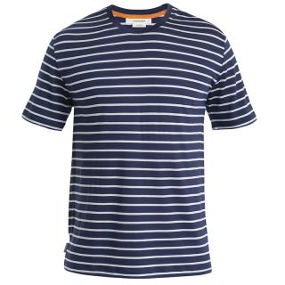 Tričko Icebreaker Men Merino Drayden SS Tee Stripe M