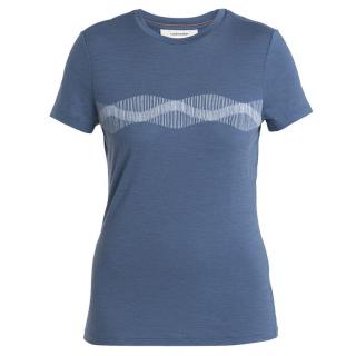 Tričko Icebreaker Women Merino 150 Tech Lite III SS Tee Mountain Lines S