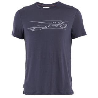 Tričko krátky rukáv Icebreaker Men Core SS Tee Ski Stripes L