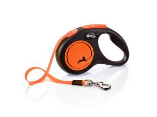 Flexi new NEON S popruh 5m oranžová max 15kg