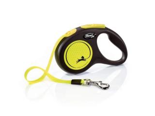 Vodítko Flexi NEON S 5m popruh max 15kg