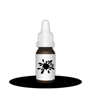 Tekutá farba ČIERNA  10ml/30ml farba - objem: 30 ml